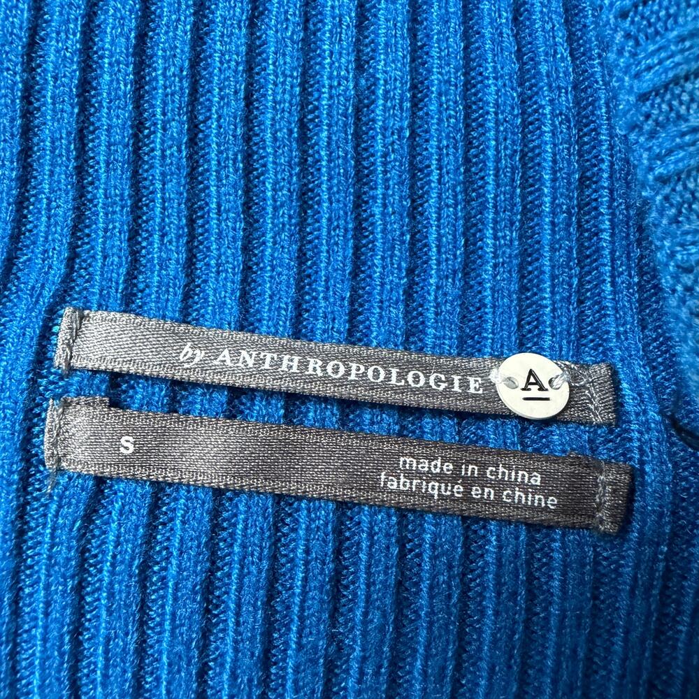 Anthropologie Cobalt Blue Layered Sweater Maxi Dress Size S - Picture 4 of 5